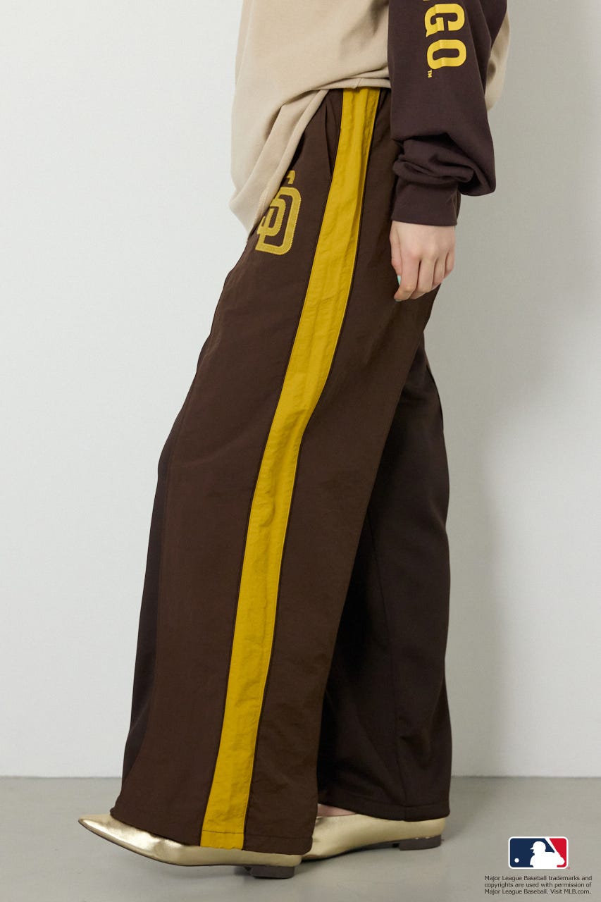 (MLB)ドッキングトラックパンツ BRN L