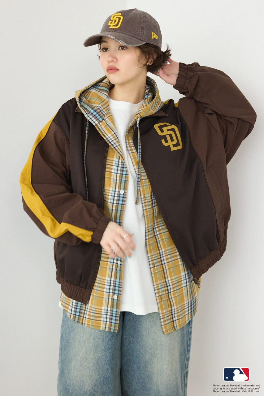 (MLB)ドッキングトラックジャケット BRN FREE