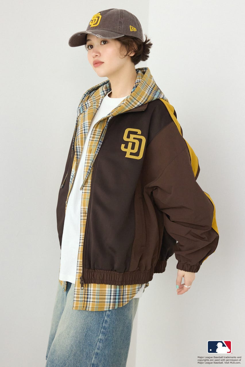 (MLB)ドッキングトラックジャケット BRN FREE