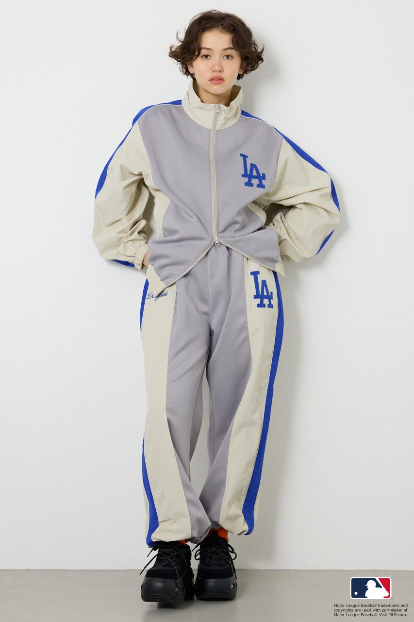 (MLB)ドッキングトラックジャケット L/GRY FREE