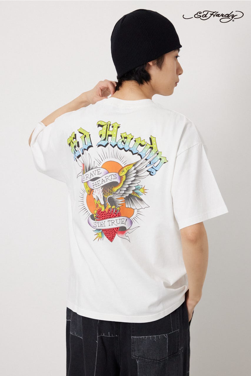 (Ed Hardy) Eagle Tシャツ O/WHT L