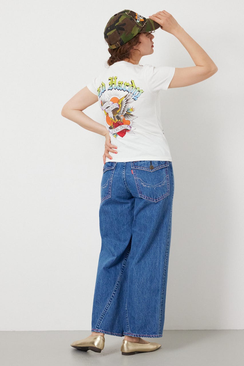 (Ed Hardy) Eagle Tシャツ O/WHT L