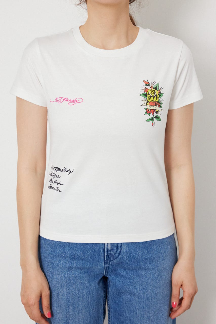 (Ed Hardy) Eagle Tシャツ O/WHT L