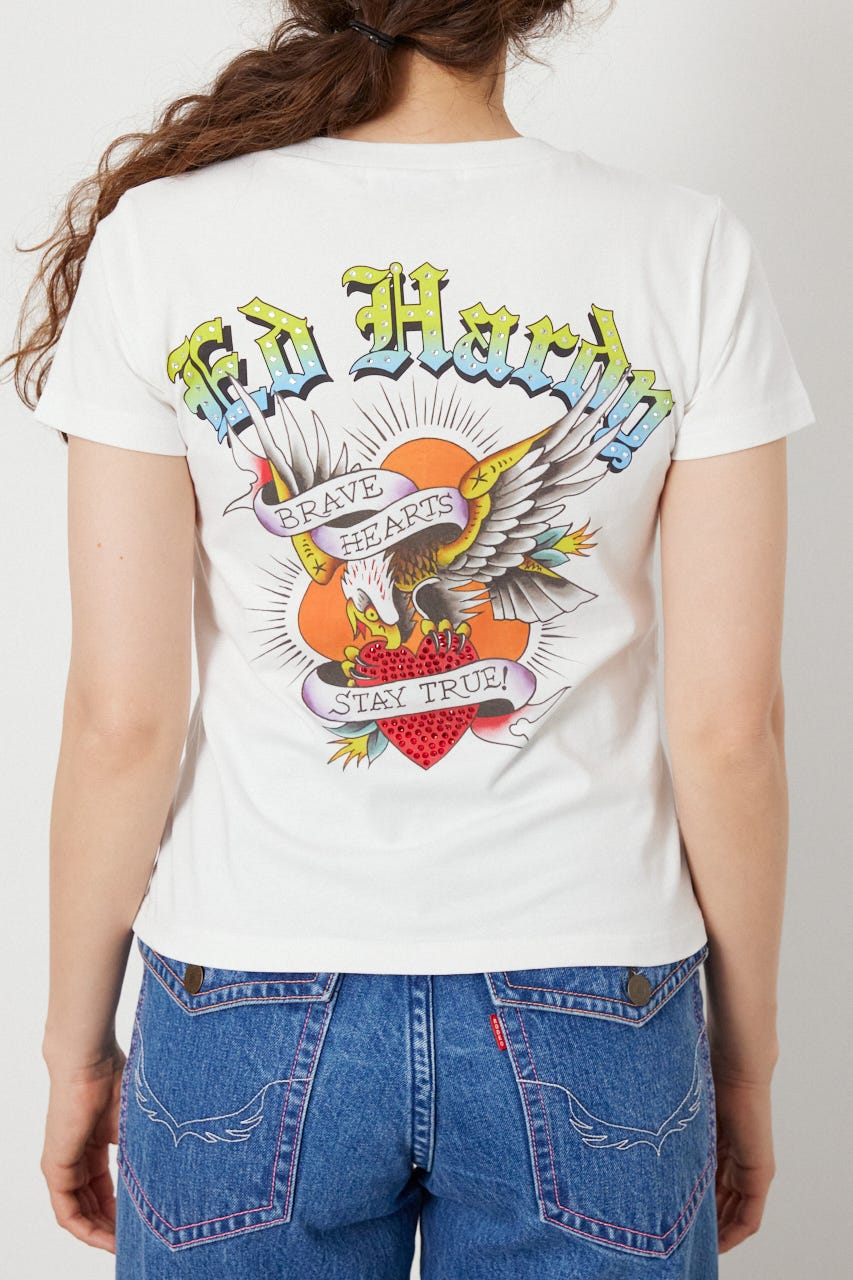(Ed Hardy) Eagle Tシャツ O/WHT L