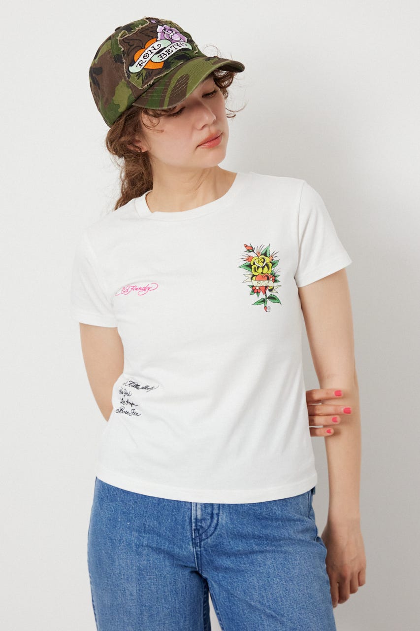 (Ed Hardy) Eagle Tシャツ O/WHT L