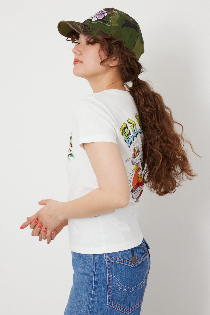 (Ed Hardy) Eagle Tシャツ O/WHT L