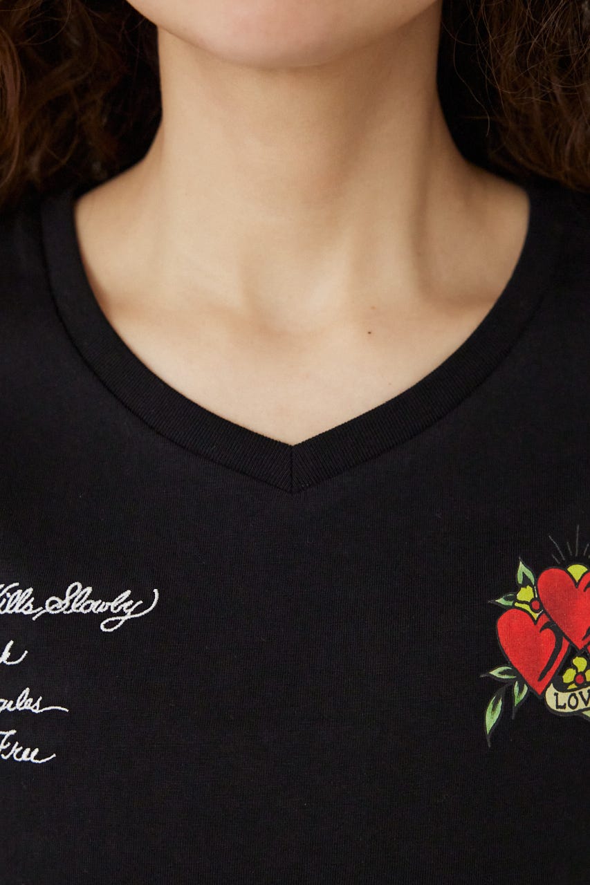 (Ed Hardy) ETERNAL LOVE Tシャツ BLK M