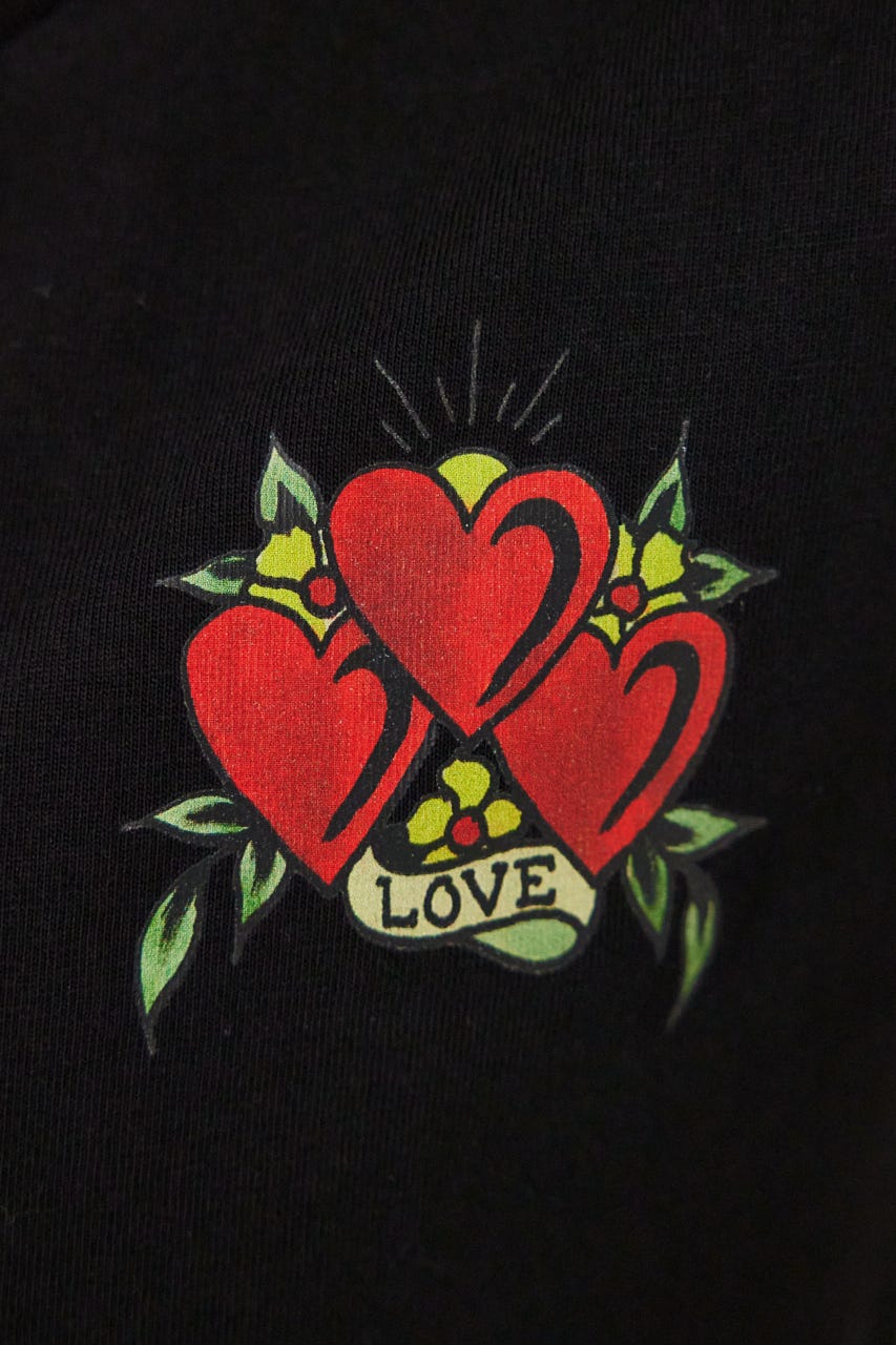 (Ed Hardy) ETERNAL LOVE Tシャツ BLK M