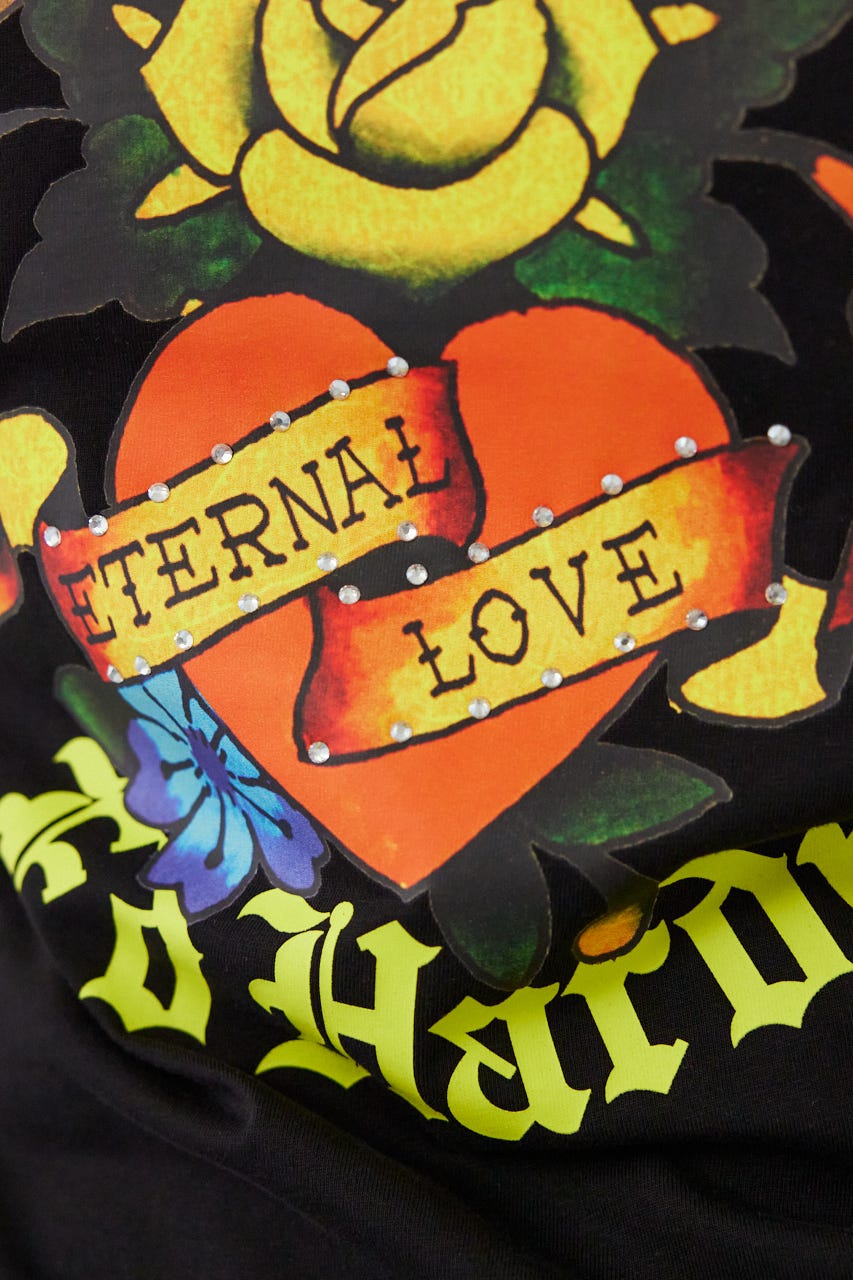 (Ed Hardy) ETERNAL LOVE Tシャツ BLK M