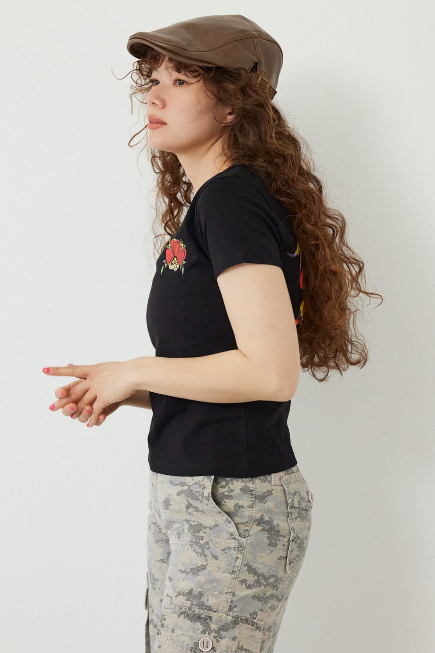 (Ed Hardy) ETERNAL LOVE Tシャツ BLK M