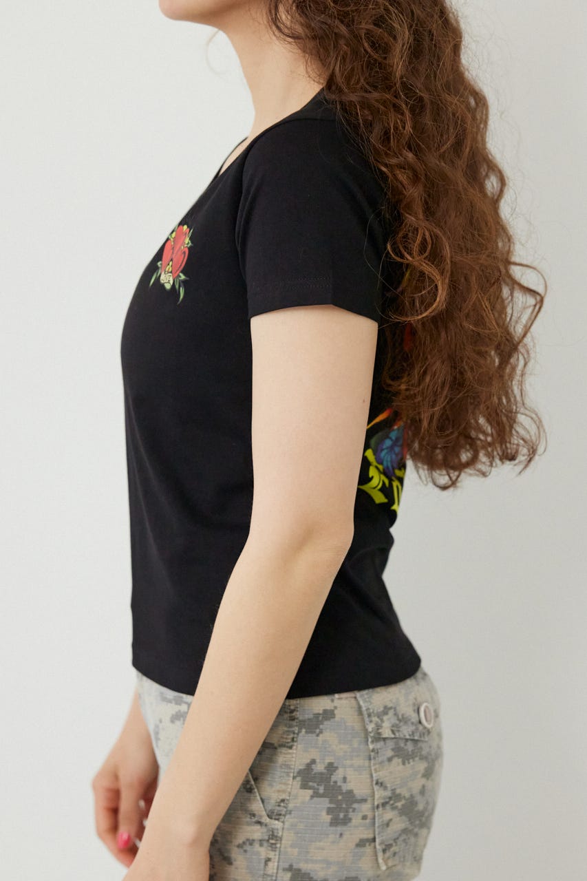 (Ed Hardy) ETERNAL LOVE Tシャツ BLK M