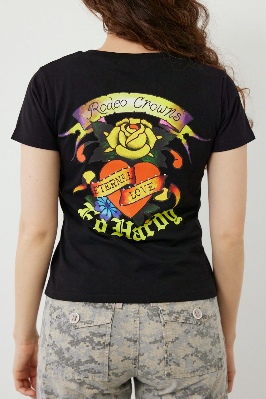 (Ed Hardy) ETERNAL LOVE Tシャツ BLK M