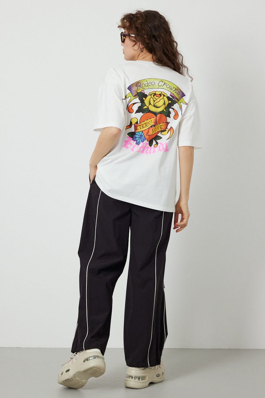 (Ed Hardy) ETERNAL LOVE Tシャツ O/WHT M