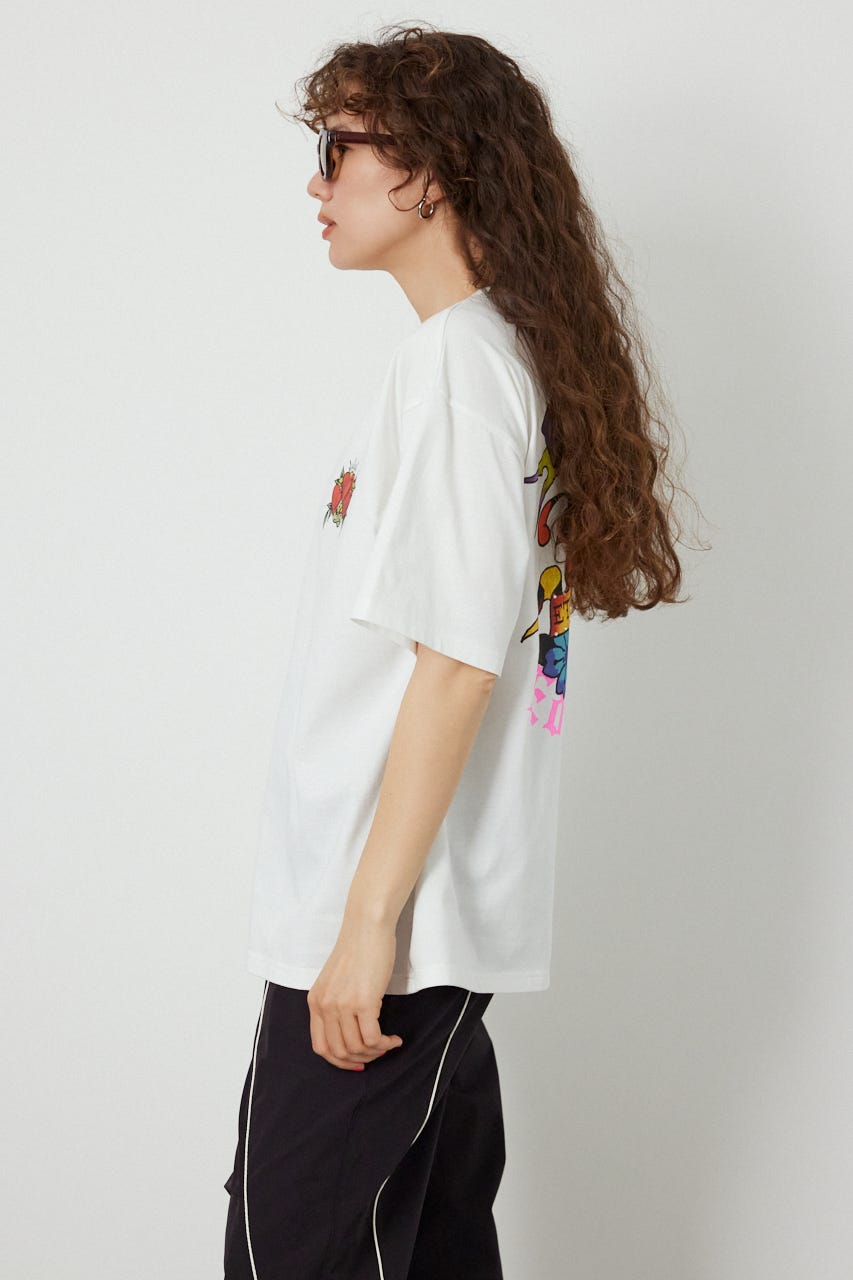 (Ed Hardy) ETERNAL LOVE Tシャツ O/WHT M