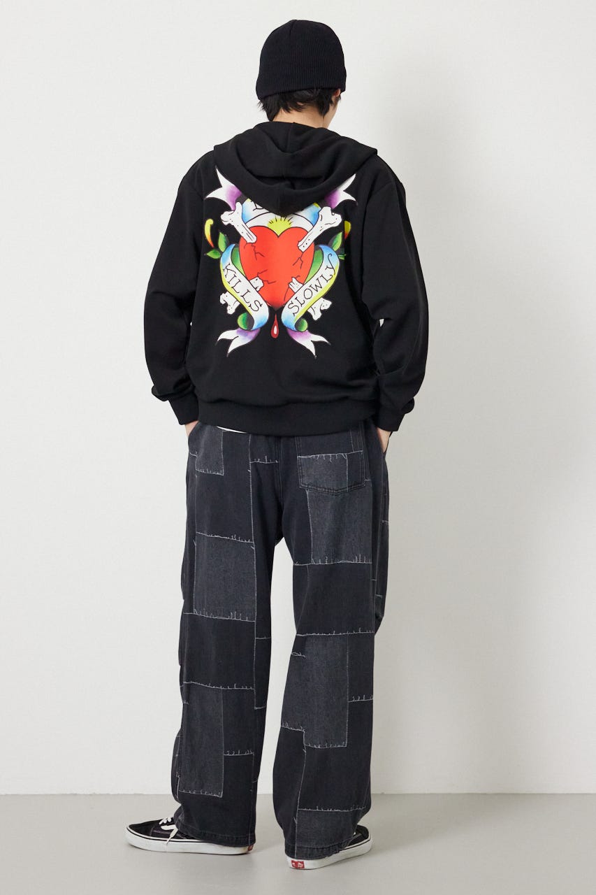 (Ed Hardy)ZIPパーカー BLK L