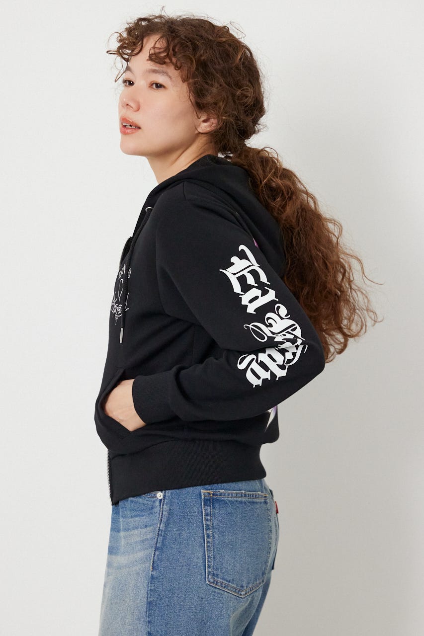 (Ed Hardy)ZIPパーカー BLK L