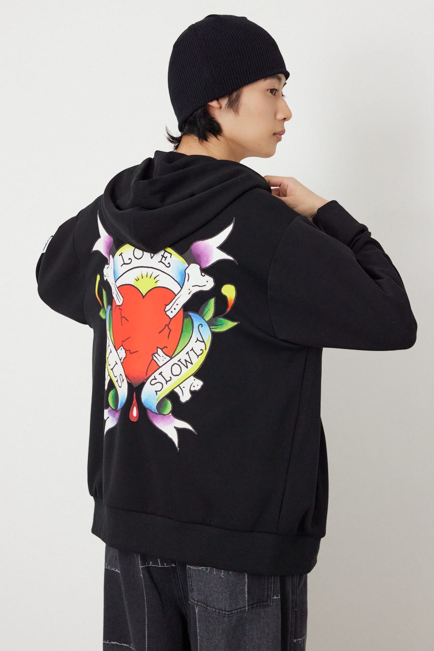 (Ed Hardy)ZIPパーカー BLK L