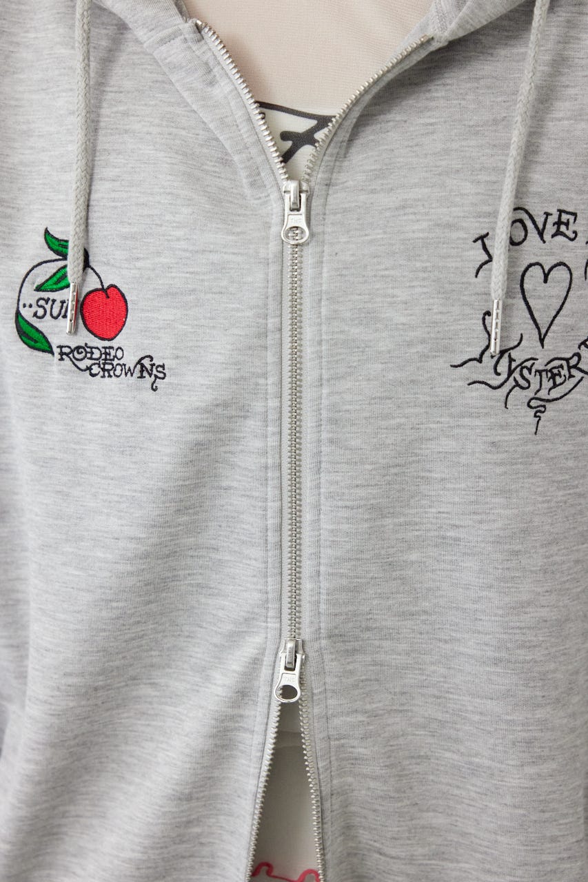 (Ed Hardy)ZIPパーカー T.GRY L