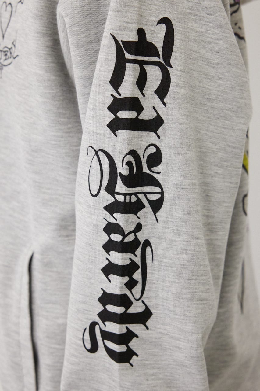 (Ed Hardy)ZIPパーカー T.GRY L