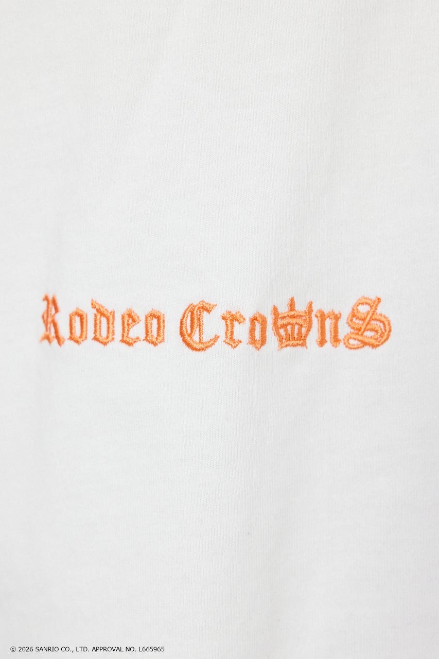 【UNISEX】(サンリオキャラクターズ) パターンモチーフTシャツ O/WHT M