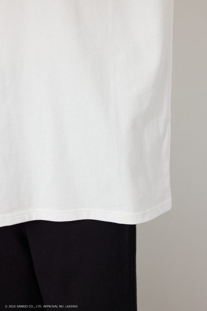 【UNISEX】(サンリオキャラクターズ) パターンモチーフTシャツ O/WHT M