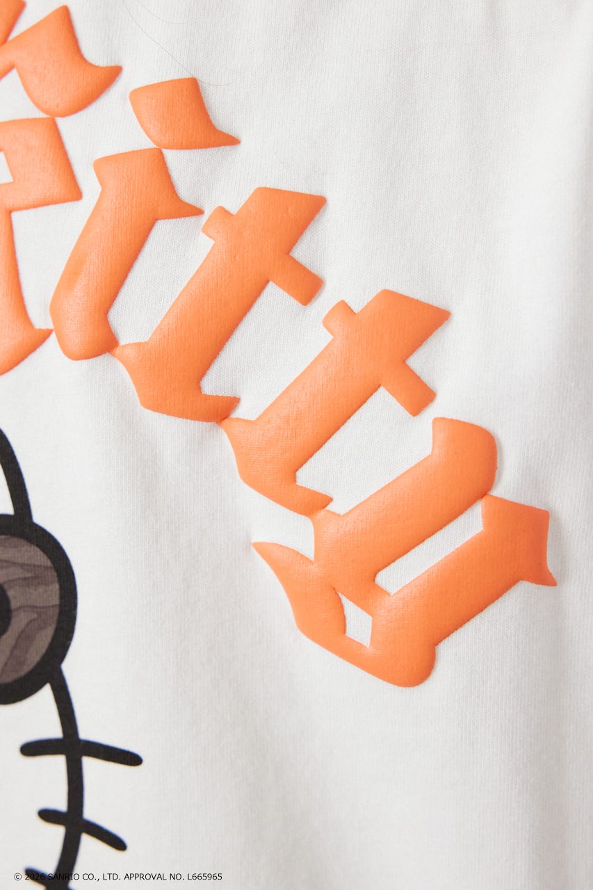 【UNISEX】(サンリオキャラクターズ) パターンモチーフTシャツ O/WHT M