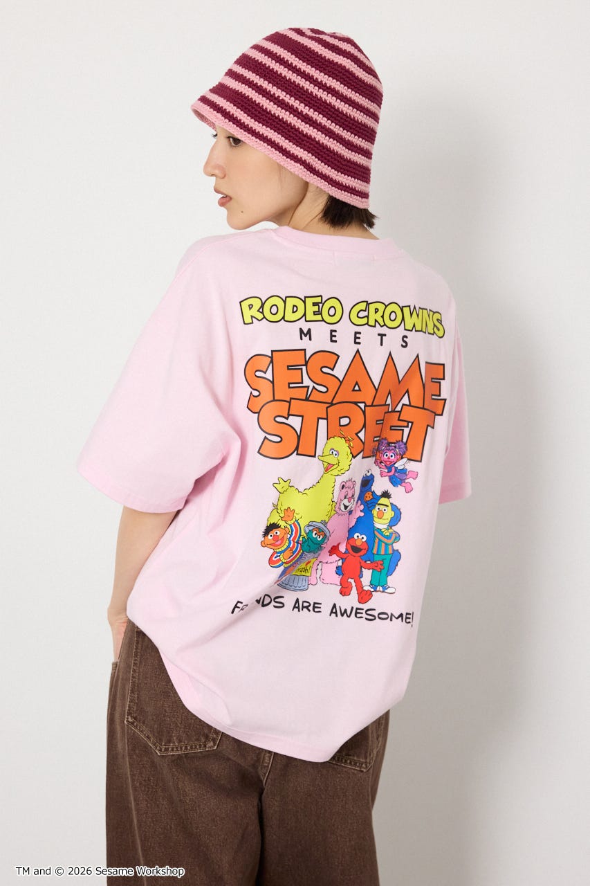 【UNISEX】(SESAME STREET) With RoddyTシャツ L/PNK L