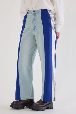 【UNISEX】カスタムトラック デニムパンツ