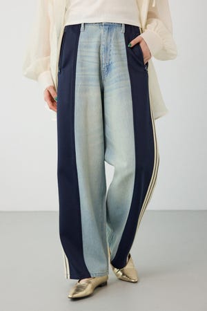 【UNISEX】カスタムトラック デニムパンツ