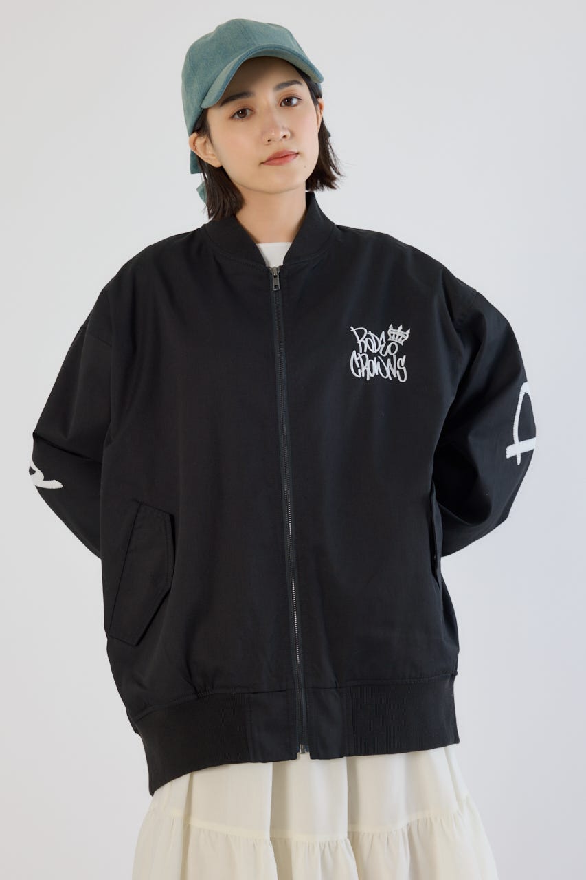 【UNISEX】BRIDGE BEAR オーバーブルゾン BLK FREE