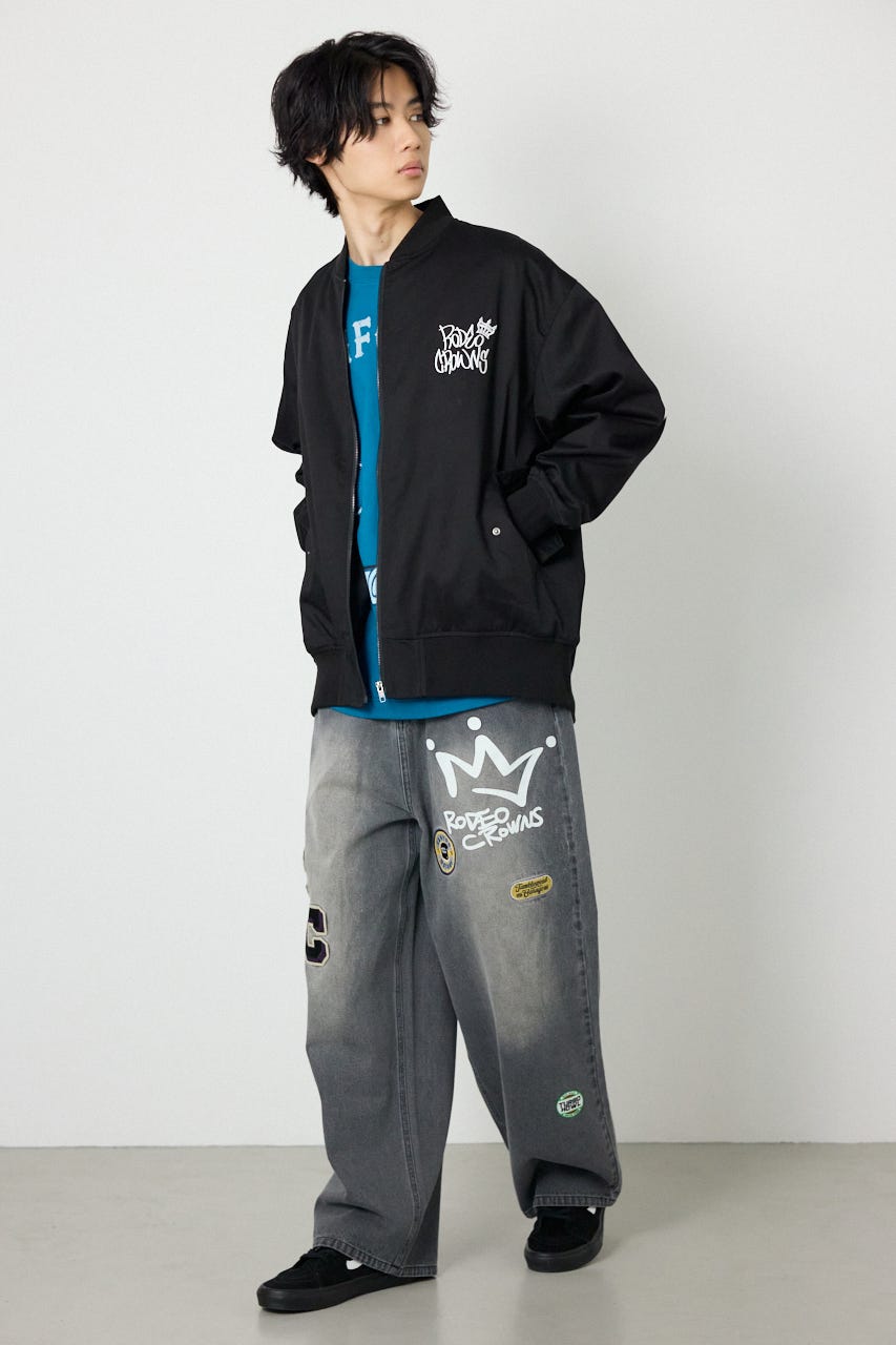 【UNISEX】BRIDGE BEAR オーバーブルゾン BLK FREE