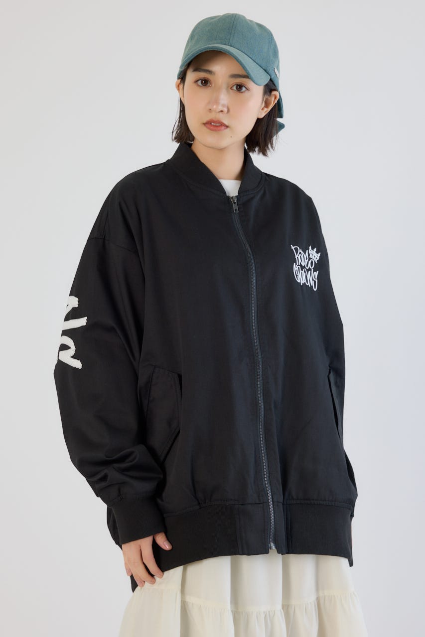 【UNISEX】BRIDGE BEAR オーバーブルゾン BLK FREE