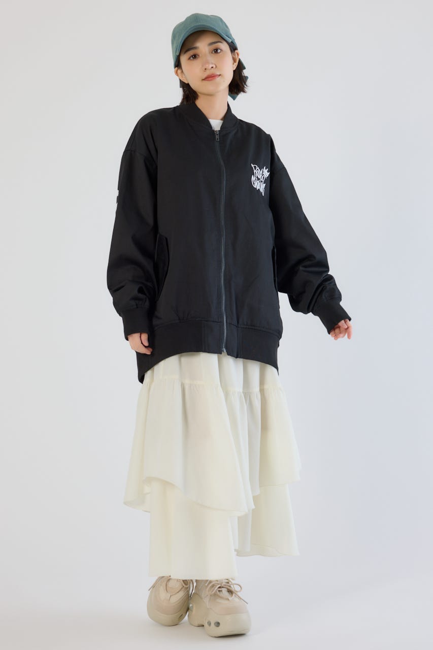 【UNISEX】BRIDGE BEAR オーバーブルゾン BLK FREE