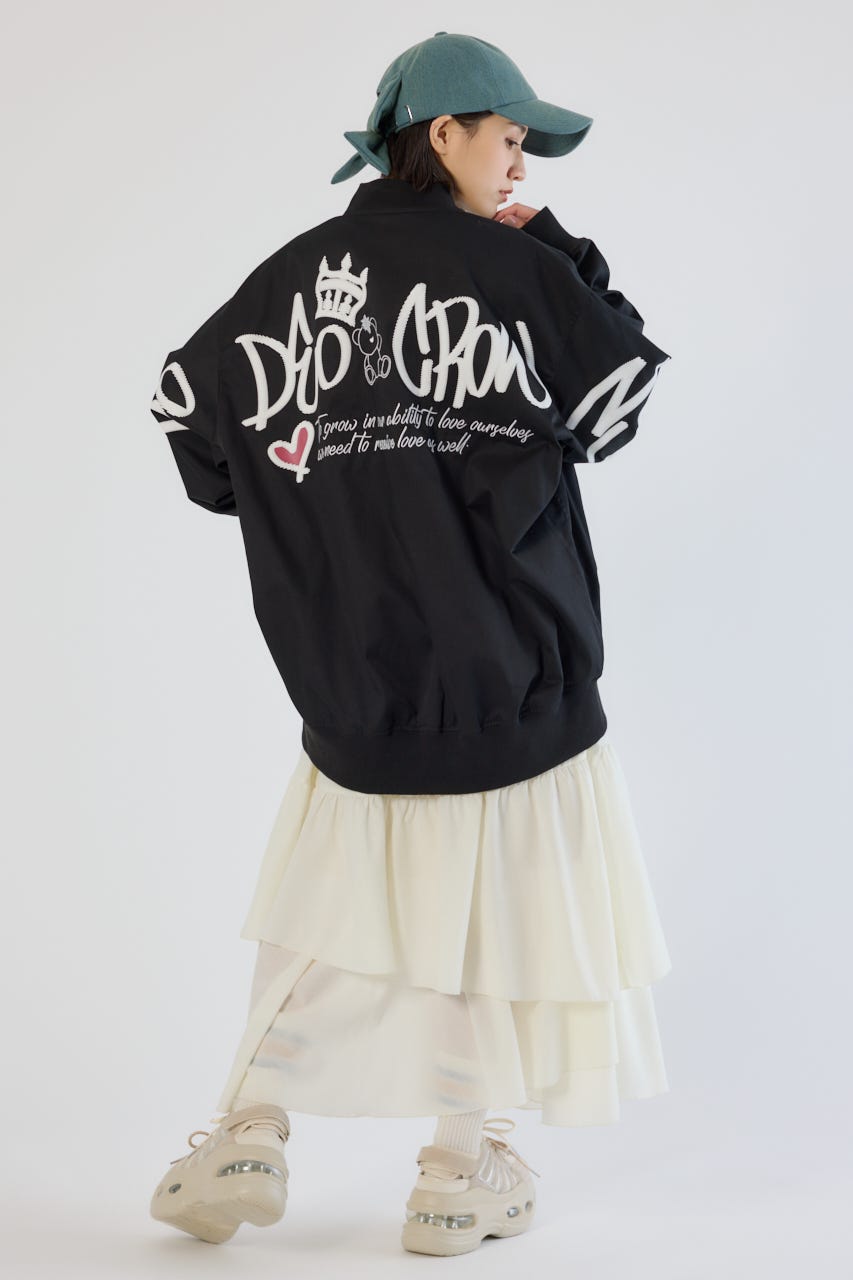 【UNISEX】BRIDGE BEAR オーバーブルゾン BLK FREE