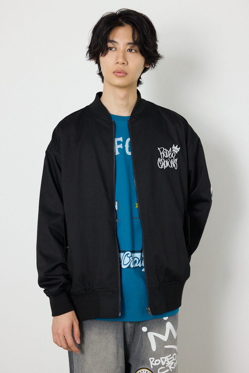 【UNISEX】BRIDGE BEAR オーバーブルゾン BLK FREE