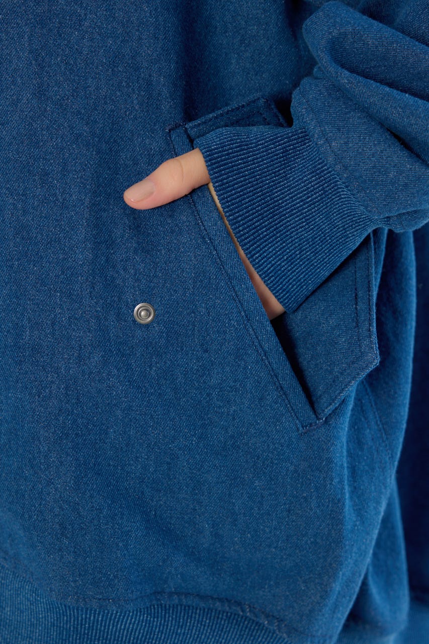 【UNISEX】BRIDGE BEAR オーバーブルゾン BLU FREE