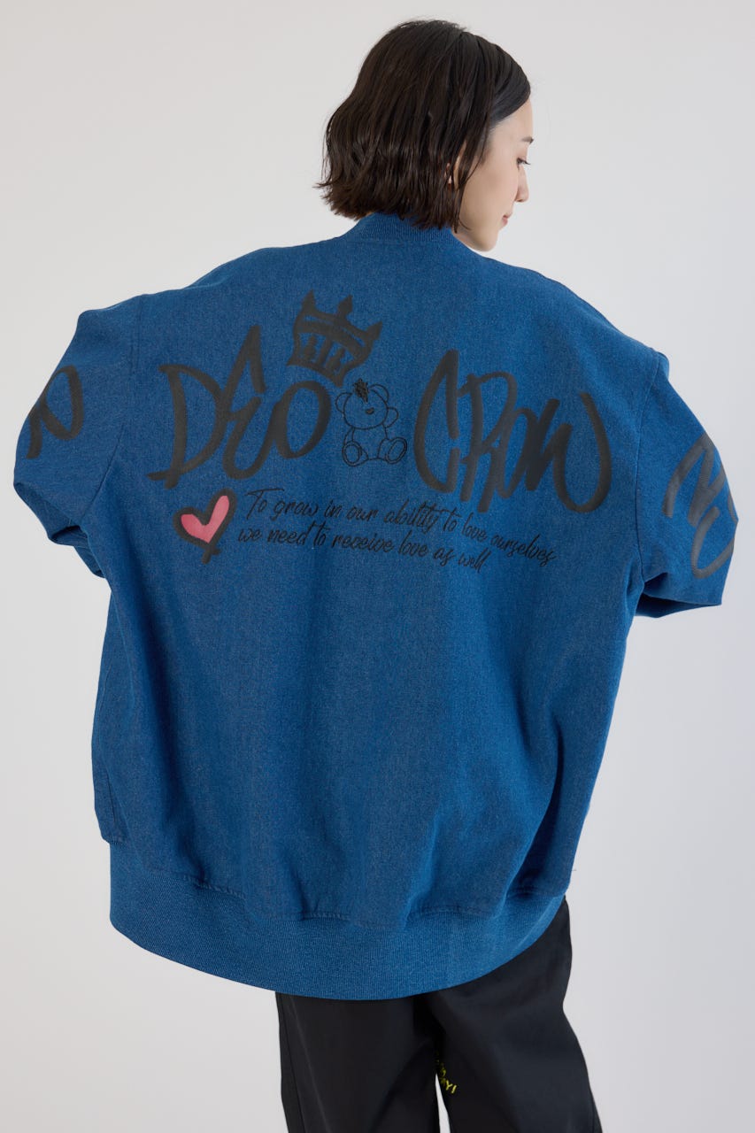 【UNISEX】BRIDGE BEAR オーバーブルゾン BLU FREE