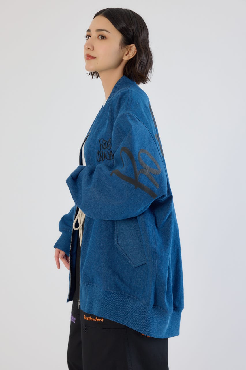 【UNISEX】BRIDGE BEAR オーバーブルゾン BLU FREE