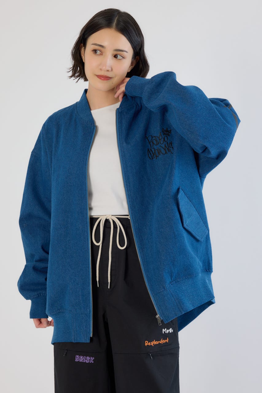 【UNISEX】BRIDGE BEAR オーバーブルゾン BLU FREE