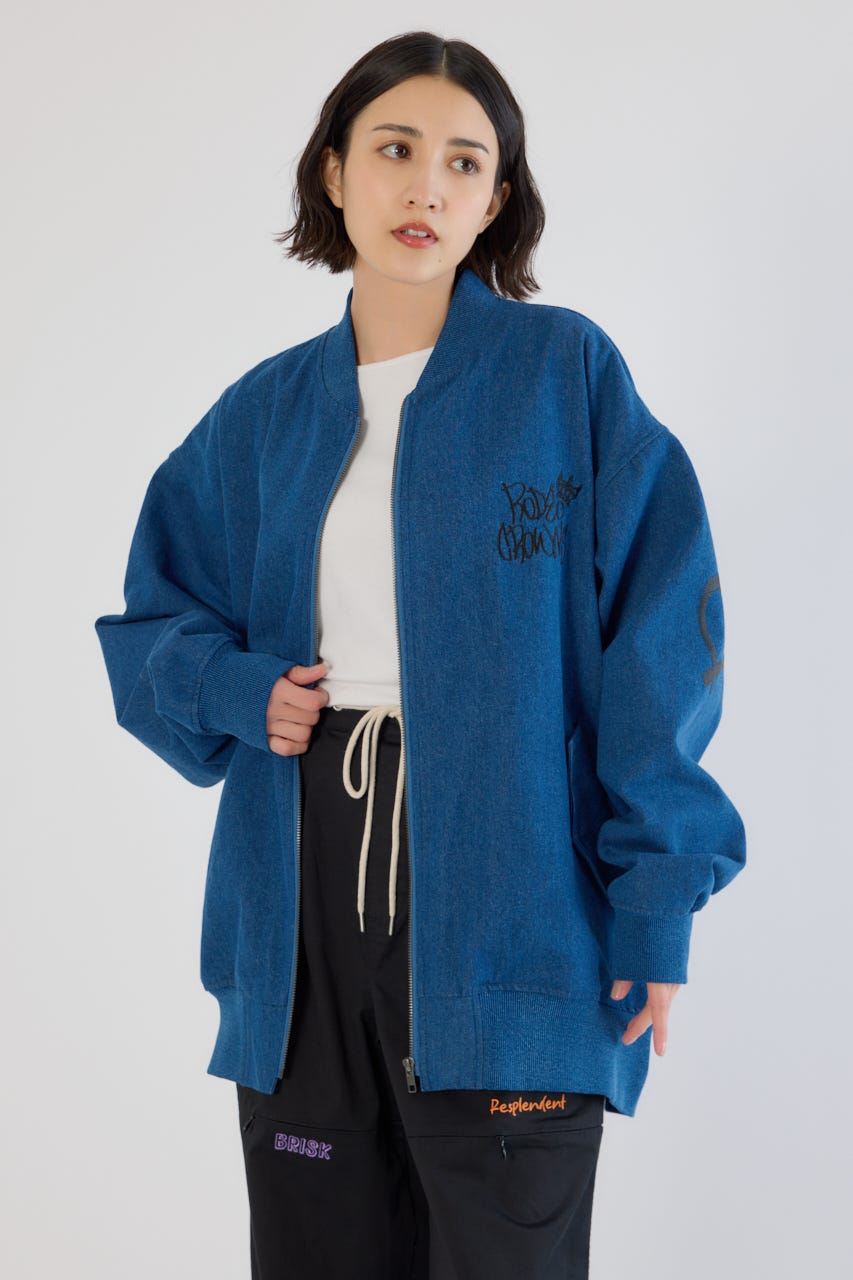 【UNISEX】BRIDGE BEAR オーバーブルゾン BLU FREE