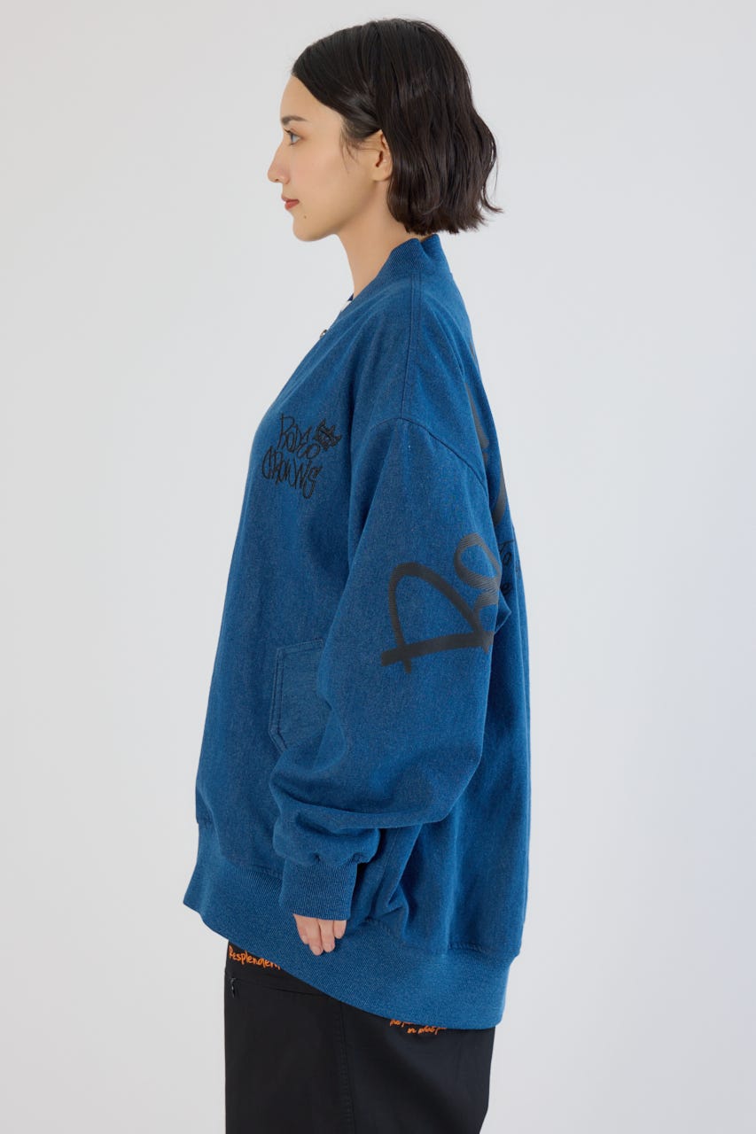 【UNISEX】BRIDGE BEAR オーバーブルゾン BLU FREE