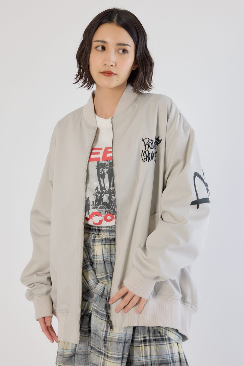 【UNISEX】BRIDGE BEAR オーバーブルゾン L/T.GRY FREE