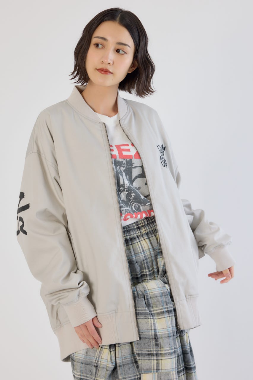 【UNISEX】BRIDGE BEAR オーバーブルゾン L/T.GRY FREE