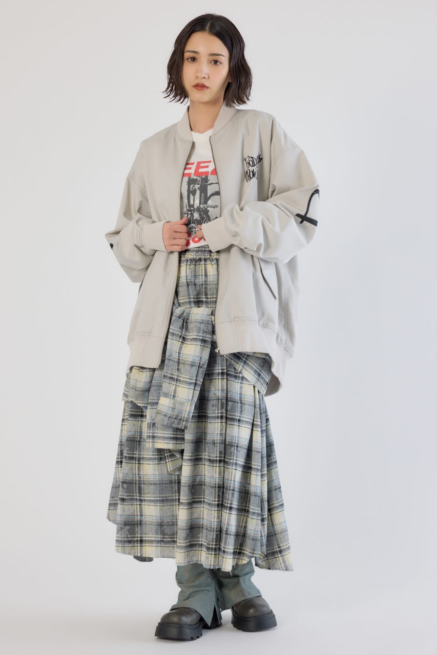 【UNISEX】BRIDGE BEAR オーバーブルゾン L/T.GRY FREE