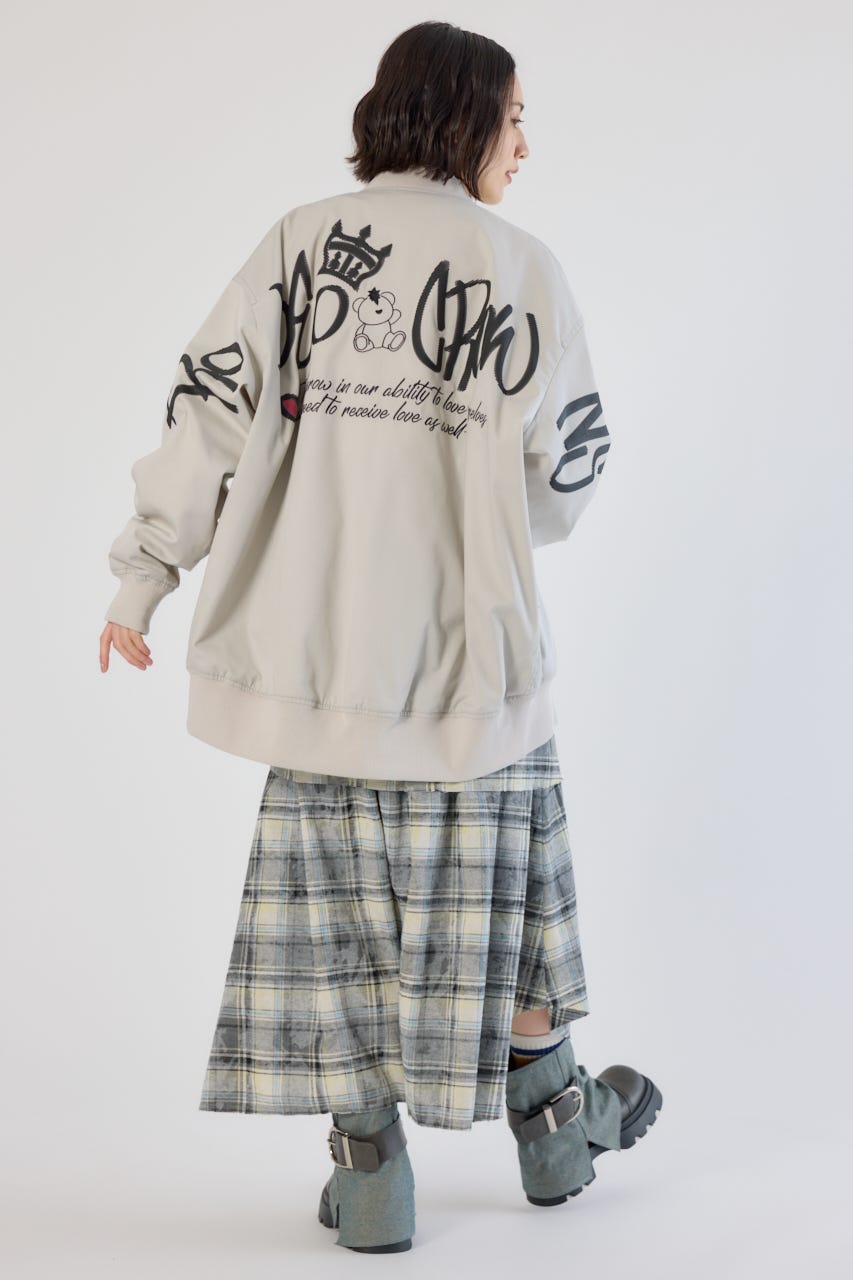 【UNISEX】BRIDGE BEAR オーバーブルゾン L/T.GRY FREE