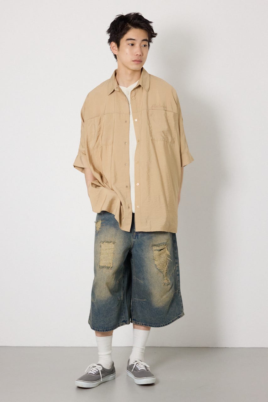 【UNISEX】COOL ドルマンロゴシャツ BEG FREE