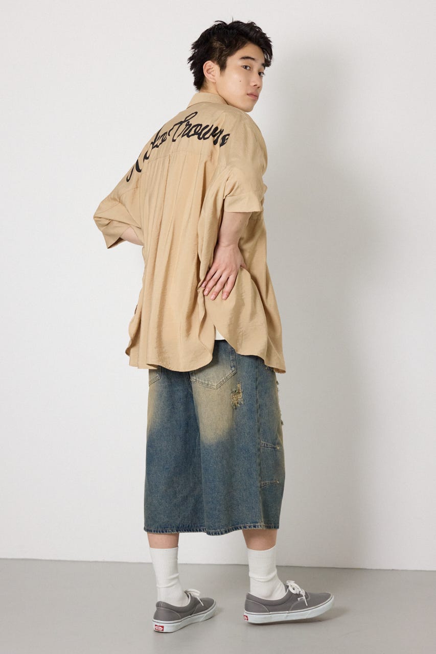 【UNISEX】COOL ドルマンロゴシャツ BEG FREE