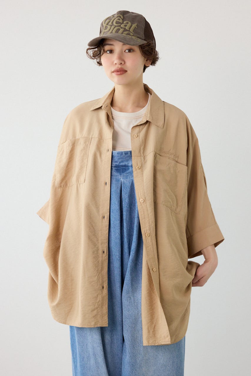 【UNISEX】COOL ドルマンロゴシャツ BEG FREE