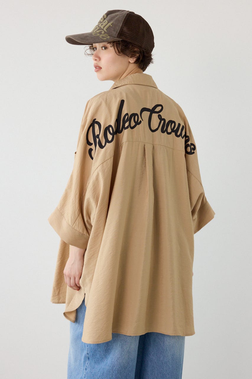 【UNISEX】COOL ドルマンロゴシャツ BEG FREE