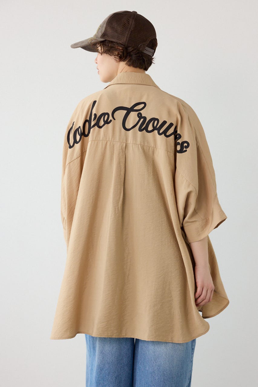 【UNISEX】COOL ドルマンロゴシャツ BEG FREE